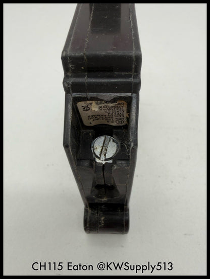 CH115~Eaton CH115 15A 120V 1P 10KA Mini Circuit Breaker-Used