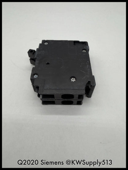 Q2020~Siemens Q2020 20A/20A 120VAC 2P 1PH Tandem Circuit Breaker-Used