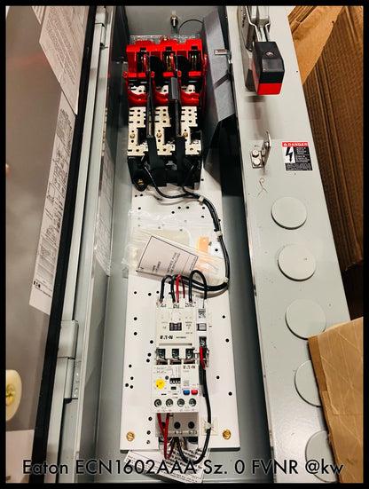ECN1602AAA ~ Eaton ECN1602AAA Size 0 FVNR Fusible Combination, 3R ~ Surplus