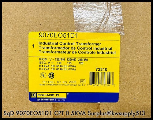 500VA Industrial Control Transformer-9070EO51D1