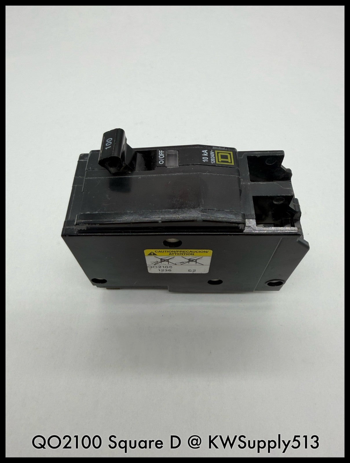 QO2100~Square D QO2100 100A 2P 120/240V 10KA TM Circuit Breaker-Used