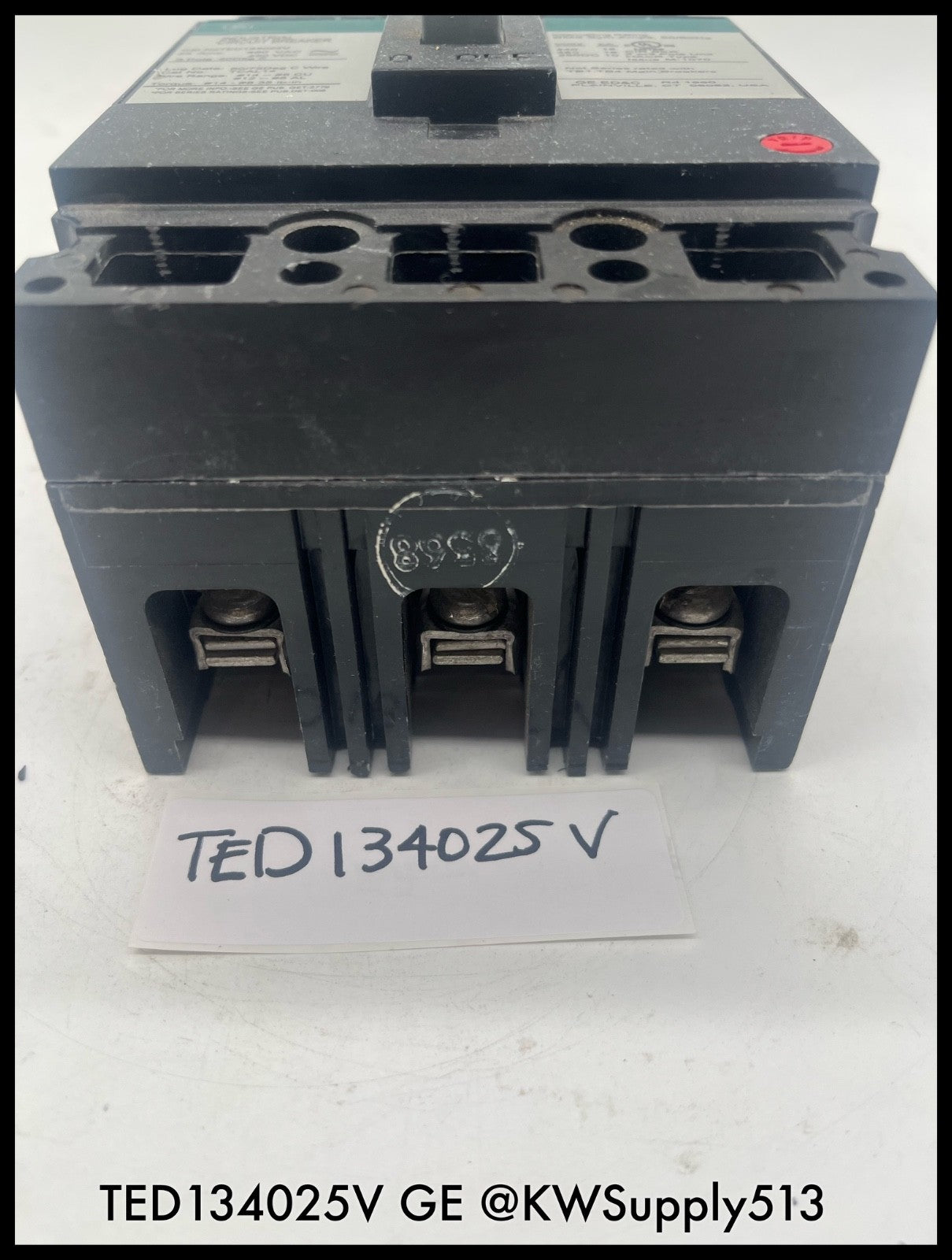 TED134025V~GE TED134025V 25A 3P 480V 18KA Industrial Circuit Breaker-Used